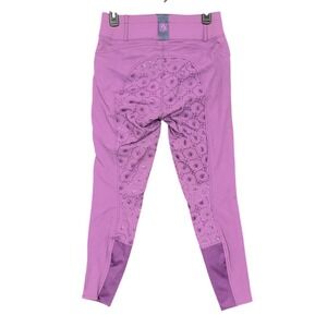 Romfh Equestrian Riding Breeches Womens 28P Purple Full Seat Silicone